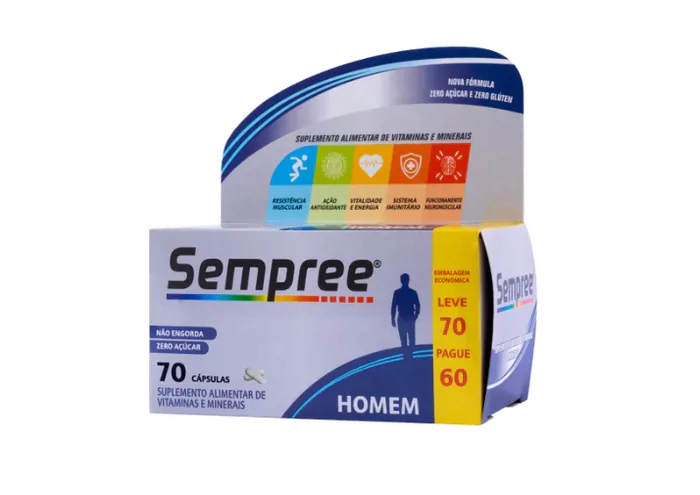 Vitaminas Sempree Homem — 70 Cápsulas — Alquimia