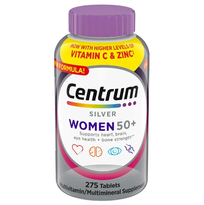 Vitaminas Silver Women 50+ · 275 Comprimidos | Importado — Centrum