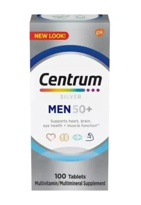 Vitaminas Minis · Men 50+ | 160 Comprimidos | Importado — Centrum
