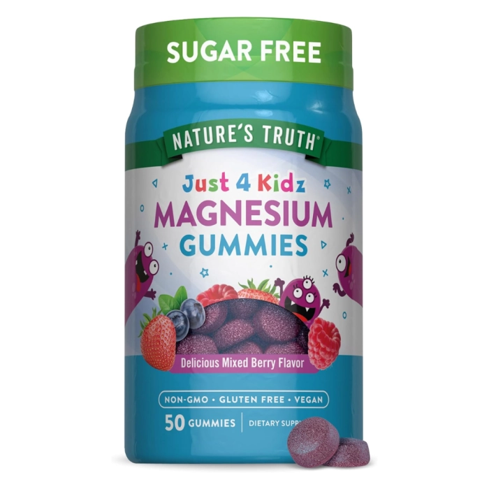 Vitaminas Magnésio para Crianças · Just 4 Kidz | Frutos Silvestres | 50 Gomas — Nature's Truth