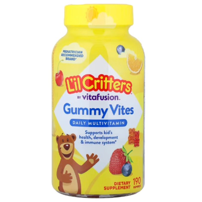 Vitaminas Gummy Vites · Multivitamínico Diário Kids | 190 Gomas de Frutas — L'il Critters