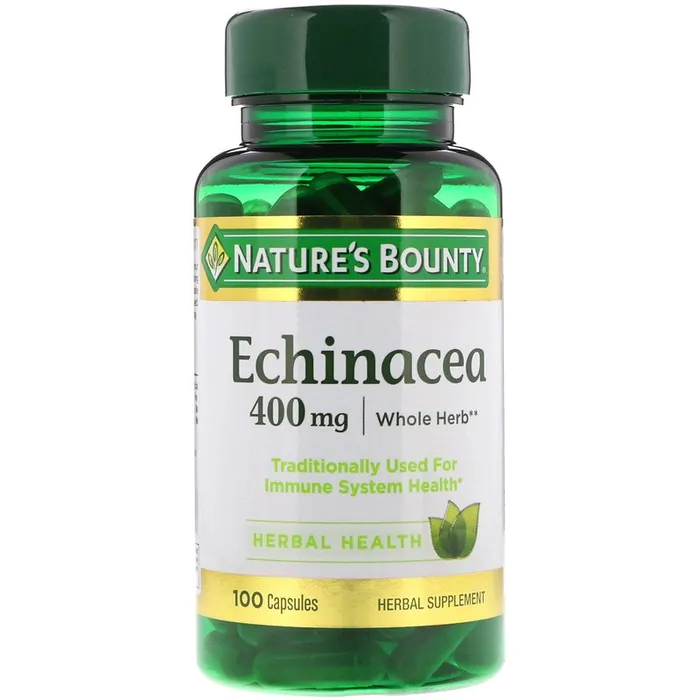 Vitaminas Echinacea · Auxilia o sistema imunológico 400 mg | 100 cápsulas | Nature's Bounty — Natures Bounty