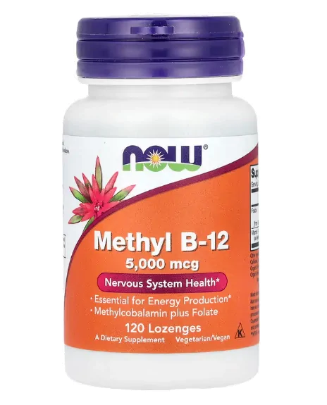 Vitaminas Vitamina Methyl B-12 · 5000mcg | 120 Pastilhas — Now