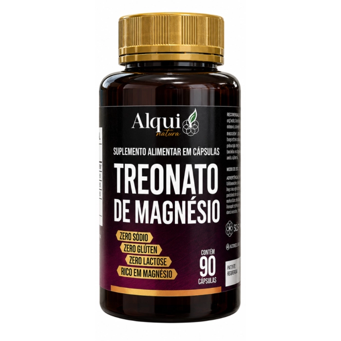 Vitaminas Magnésio Treonato · Suporte à Função Cognitiva | Clareza Mental e Saúde Neural | 90 Cápsulas — Alquimia