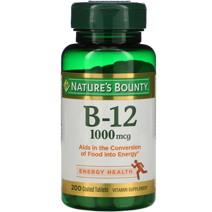 Vitaminas Vitamina B-12 · 1.000 mcg | 200 comprimidos revestidos | Nature's Bounty — Natures Bounty