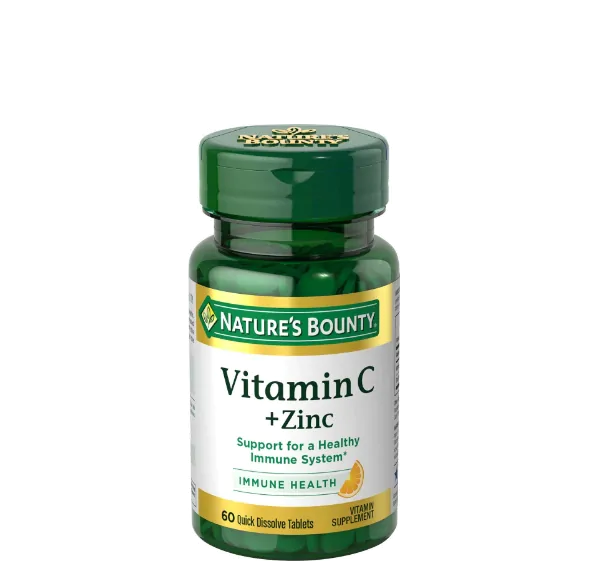 Vitaminas Vitamina C + zinco · 60mg | 60 Capsulas — Natures Bounty