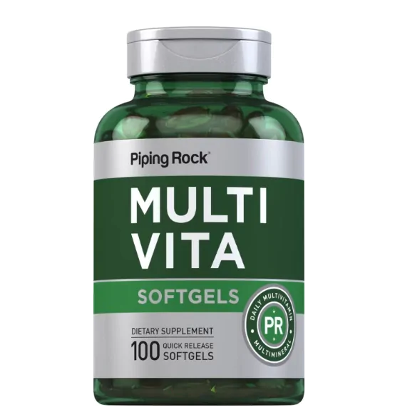 Vitaminas Multi-Vita · Multivitamínico Mineral | 100 Cápsulas | PipingRock — Piping Rock