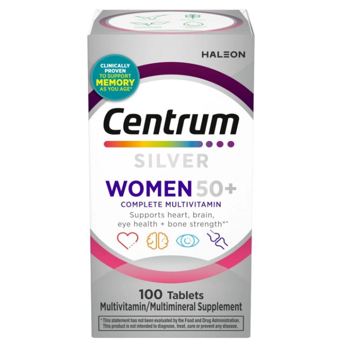 Vitaminas Multivitamínico Silver Womens 50+ — 100 Comprimidos — Centrum