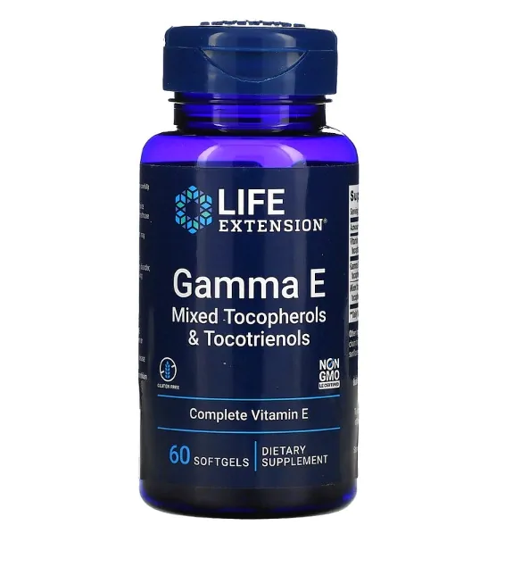 Vitaminas Gamma E · Mixed Tocopherols & Tocotrienols | 60 Softgels — Life Extension