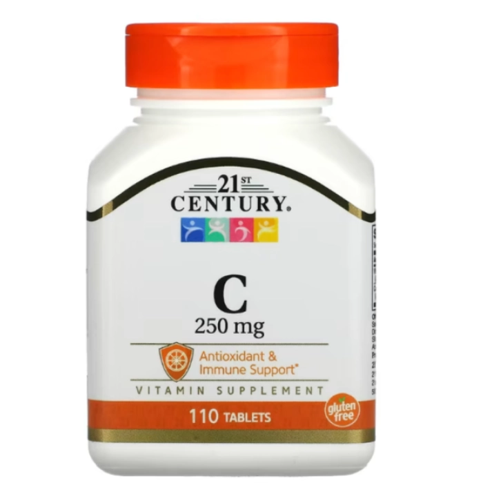 Vitaminas Vitamina C 250mg — 110 Comprimidos — 21st Century