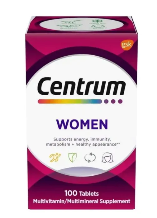 Vitaminas Women Multivitamínico · 100 Tablets | Importado — Centrum