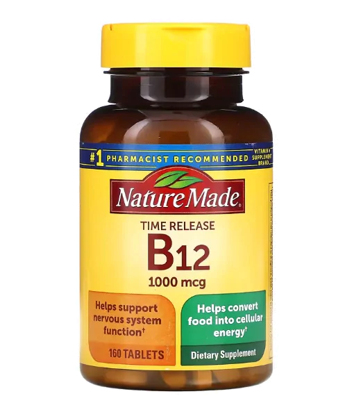 Vitaminas Vitamina B12 · 1000mcg | 160 Comprimidos — Nature Made