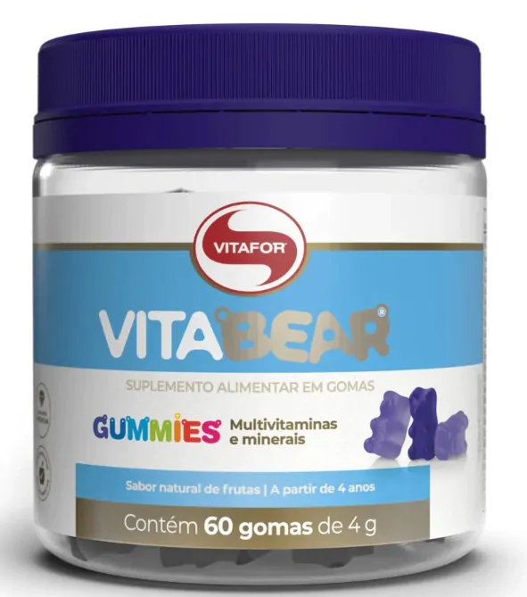 Vitaminas Vitabear — 60 Gomas Sabor Frutas — Vitafor