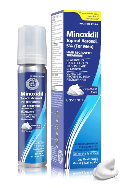 TARO Minoxidil for Men 5% · Aerosol foam | suporte para Crescimento Capilar Masculino | 60g