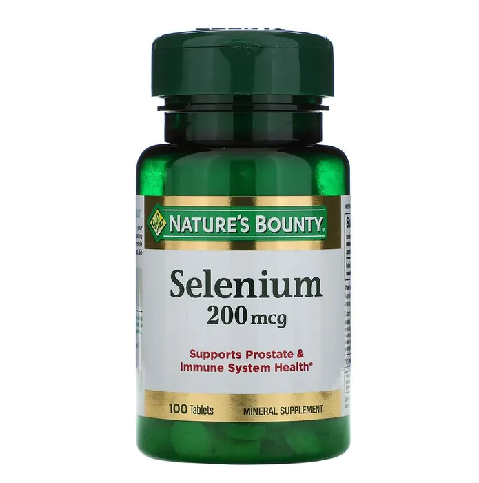 Vitaminas Selênio · 200 mcg | 100 Comprimidos | Nature's Bounty — Natures Bounty