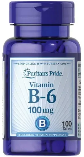 Vitaminas Vitamina B-6 · 100mg | 100 Comprimidos — Puritan's Pride