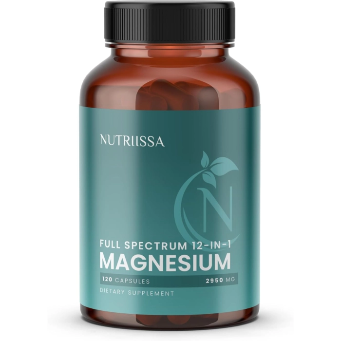 Vitaminas Full-Spectrum Magnesium Complex com Magtein 12-in-1 · 2950mg | 120 Cápsulas — Nutriissa