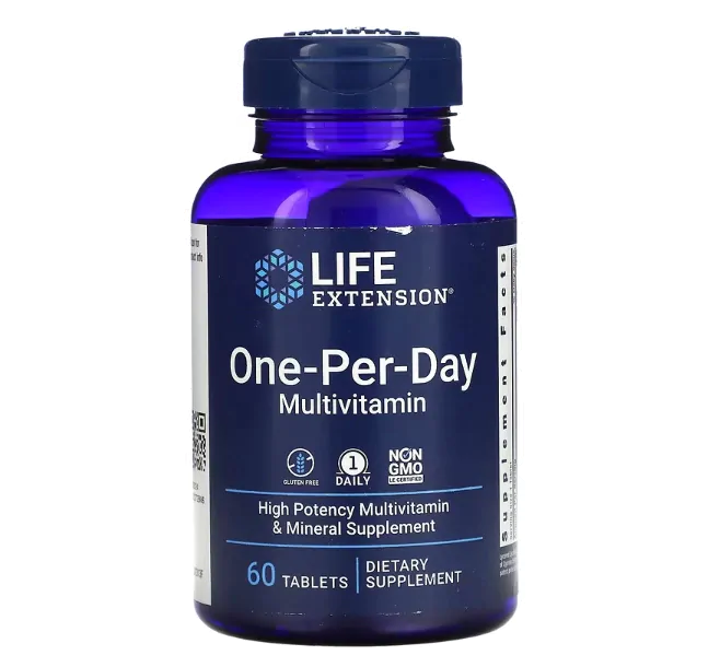 Vitaminas Multivitamínico One Per Day — 60 Tabletes — Life Extension