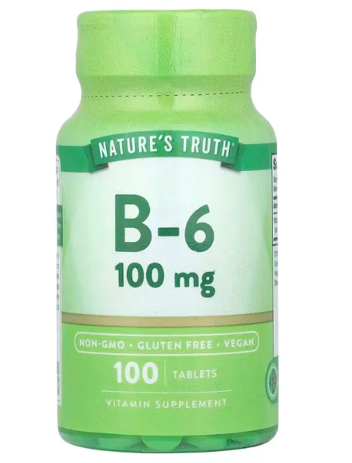 Vitaminas Vitamina B-6 100mg — 100 Comprimidos — Nature's Truth