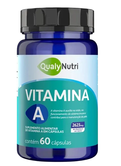 Vitaminas Vitamina A 250mg — 60 Cápsulas — Qualynutri