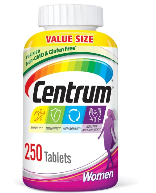 Vitaminas Women · Multivitamínico Feminino | 250 Tablets — Centrum