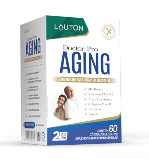 Vitaminas Doctor Pro Aging · Cuidado 360 para quem tem mais de 40 | 60 comprimidos — Lauton Nutrition