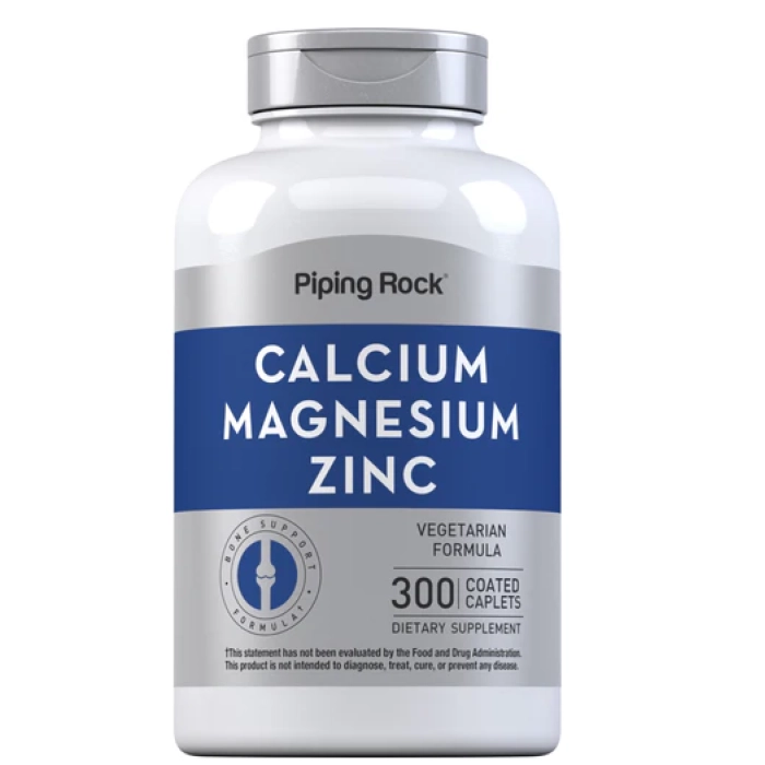 Vitaminas Cálcio · Magnésio e Zinco | 300 Comprimidos — PipingRock