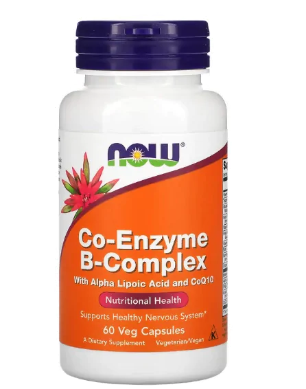 Vitaminas Complexo B e Coenzimas — 60 Cápsulas — Now