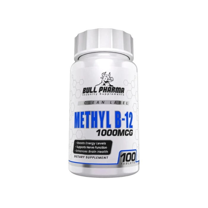 Vitaminas Metil B-12 1000mcg · Energia | Foco e Vitalidade no Dia a Dia | 100 Comprimidos — Bull Pharma