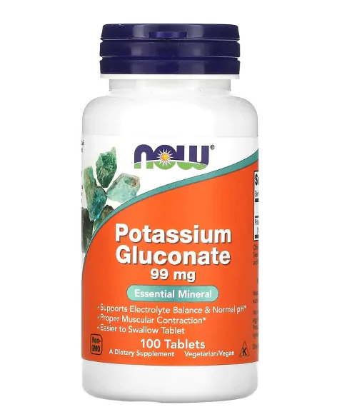 Vitaminas Gluconato de Potássio 99mg — Comprimidos Opções — Now