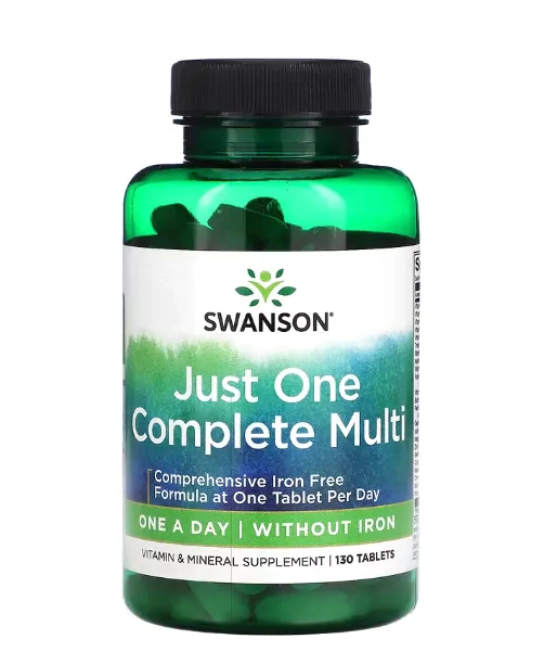 Vitaminas Just One Complete Multi · Apenas Um Multi Completo | 130 Comprimidos — Swanson