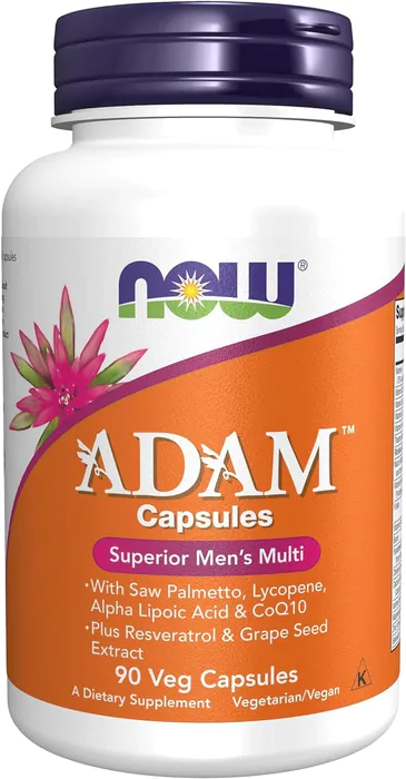 Vitaminas ADAM · Multivitamínico Masculino | 90 Capsulas — Now