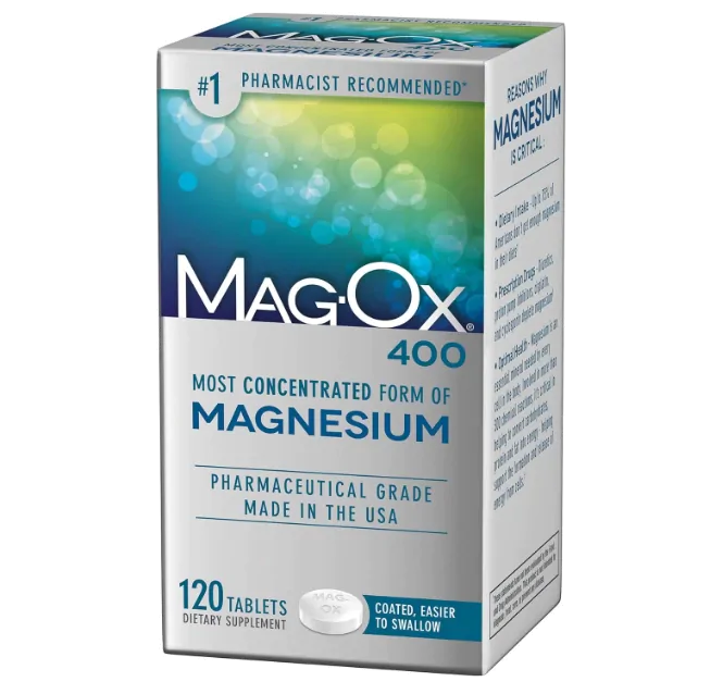 Vitaminas Magnésio Mag-Ox · óxido de magnésio | 483mg | 120 comprimidos — Mag-Ox 400