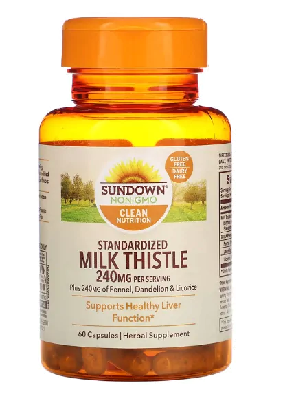 Vitaminas Milk Thistle · 240mg | 60 capsulas — Sundown