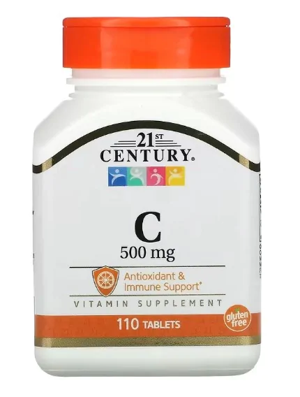 Vitaminas Vitamina C · 500mg | 110 Comprimidos — 21st Century