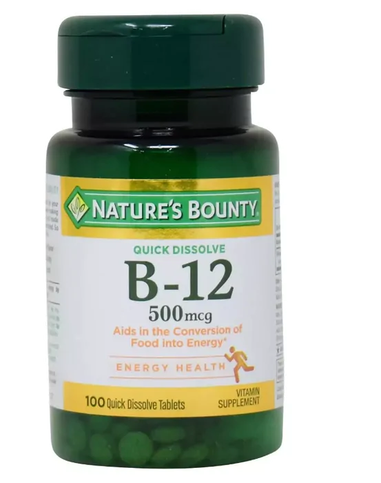 Vitaminas Vitamina B12 · 500mcg | 100 Comprimidos | Nature's Bounty — Natures Bounty