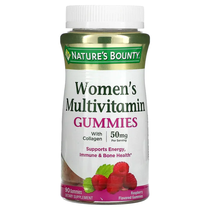 Vitaminas Multivitamínicas para Mulheres · 25mg | 90 Gomas Sabor de Framboesa | Nature's Bounty — Natures Bounty