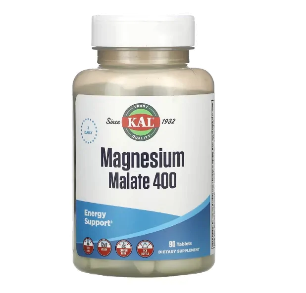 Vitaminas Magnésio Malate 400 — 90 Comprimidos — KAL
