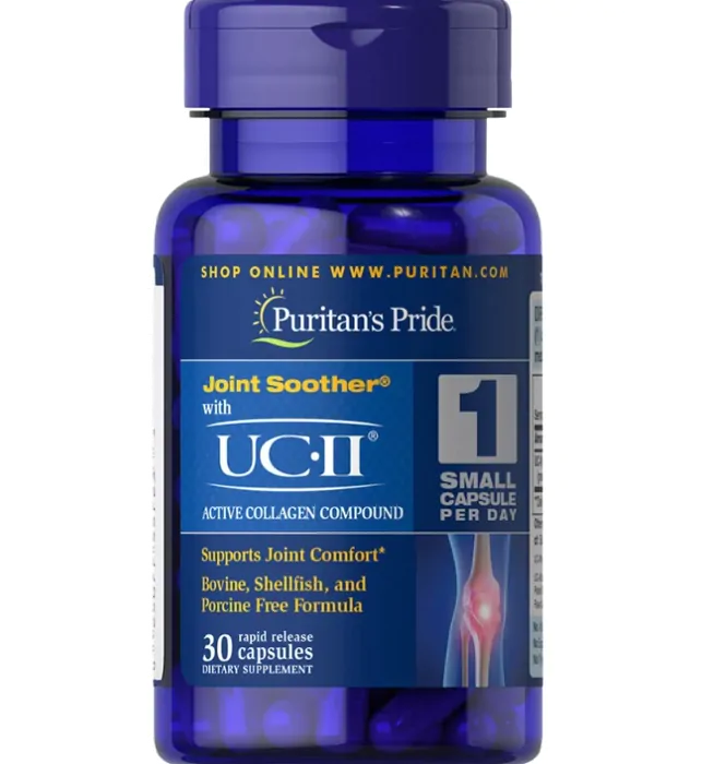 Vitaminas UC-II · 40mg | Colágeno Tipo II | Não desnaturado | 30 Cápsulas — Puritan's Pride
