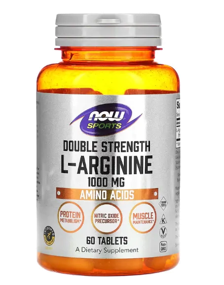 Vitaminas L-Arginina Double Strength · 1000mg | 60 Comprimidos — Now