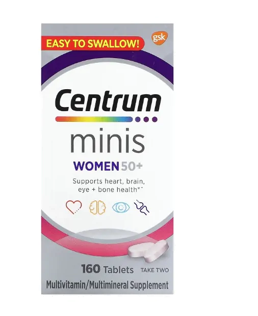 Vitaminas Minis · Women 50+ | 160 Comprimidos | Importado — Centrum