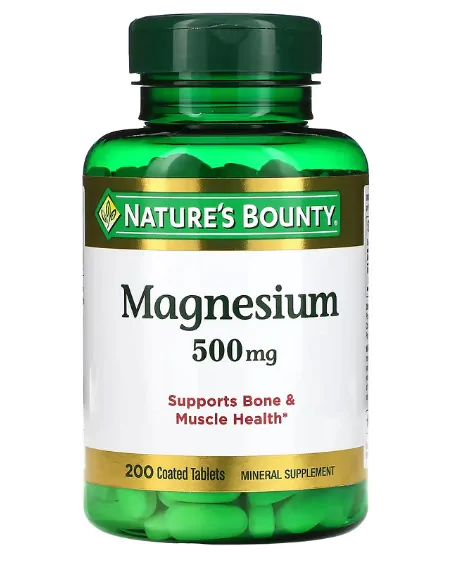 Vitaminas Magnésio 500mg — 200 Comprimidos — Nature's Bounty