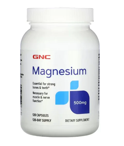 Vitaminas Magnésio · 500mg | 120 Cápsulas — GNC