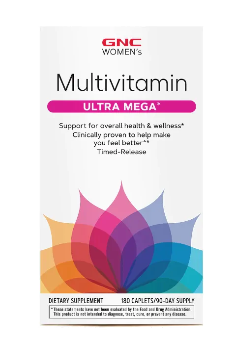 Vitaminas Multivitamínico Ultra Mega — 180 Cápsulas — GNC