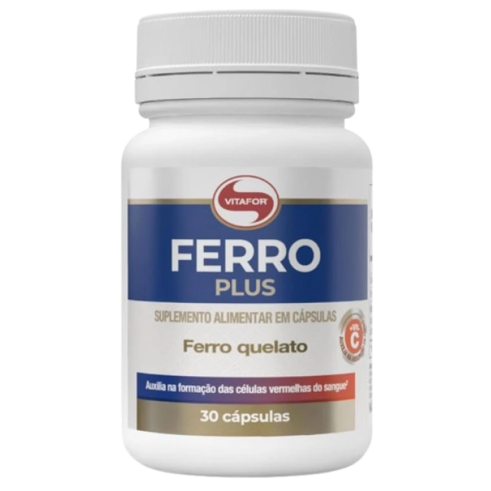Vitaminas Ferro Quelato Plus — 30 Cápsulas — Vitafor