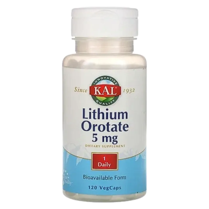 Vitaminas Lithium Orotate · 5mg | 120 Cápsulas — KAL