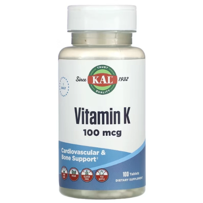 Vitaminas Vitamina K 100mcg — 100 Comprimidos — KAL