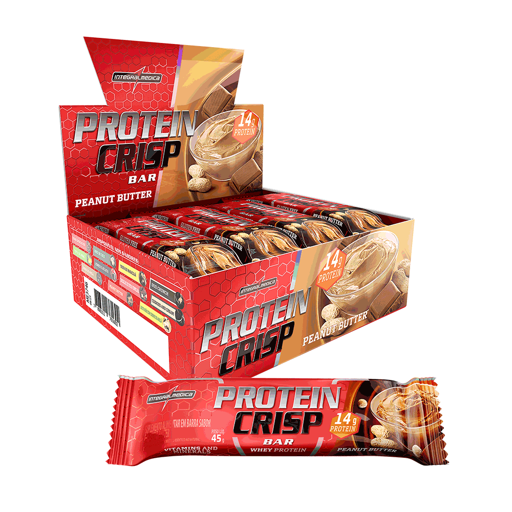 Protein Crisp Bar 12 und · barra de proteína — Integralmedica