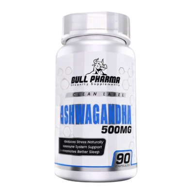 Ashwagandha 500mg, 90 Cápsulas, Bull Pharma