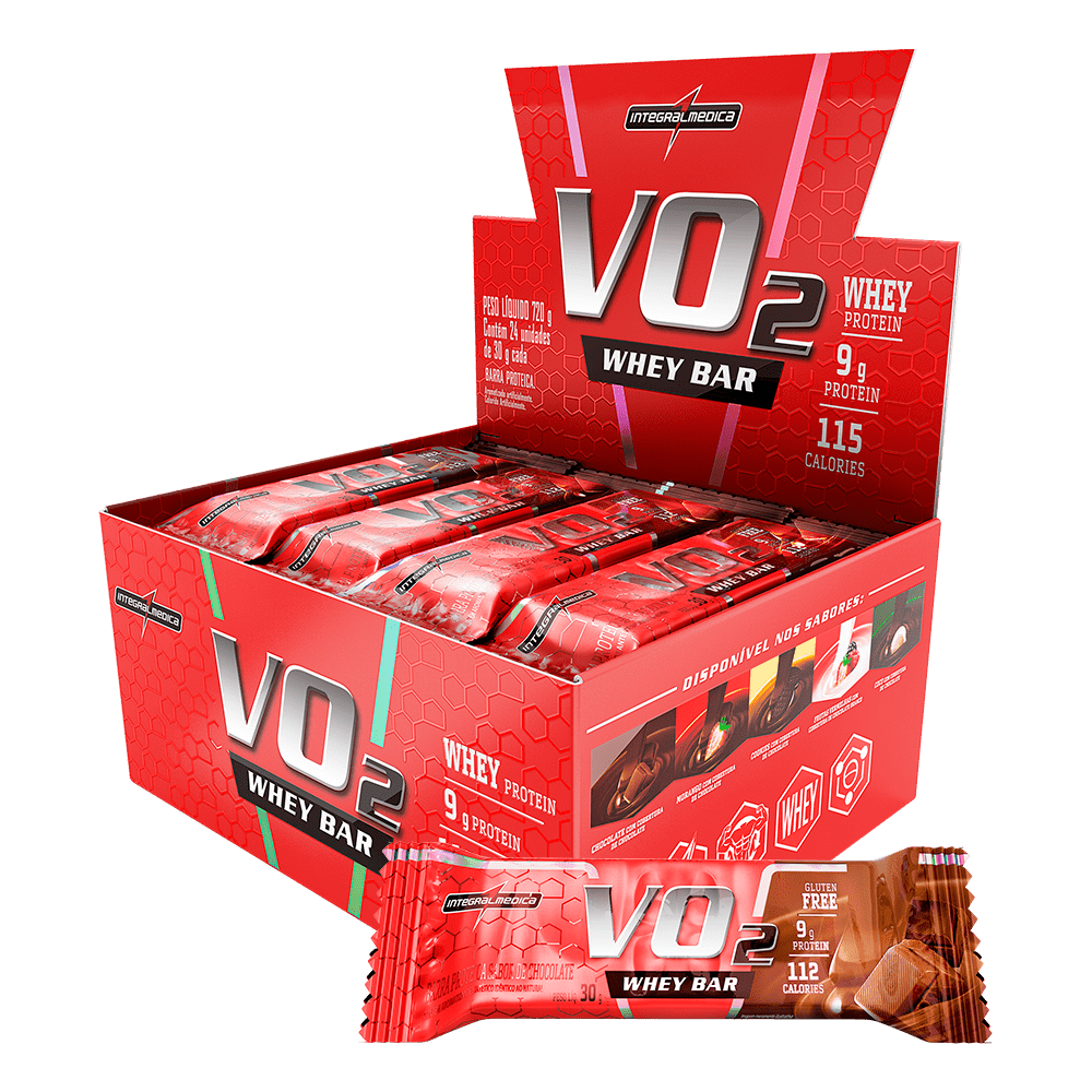 Barra Proteica VO2 Whey Bar 12 unid — Integralmedica